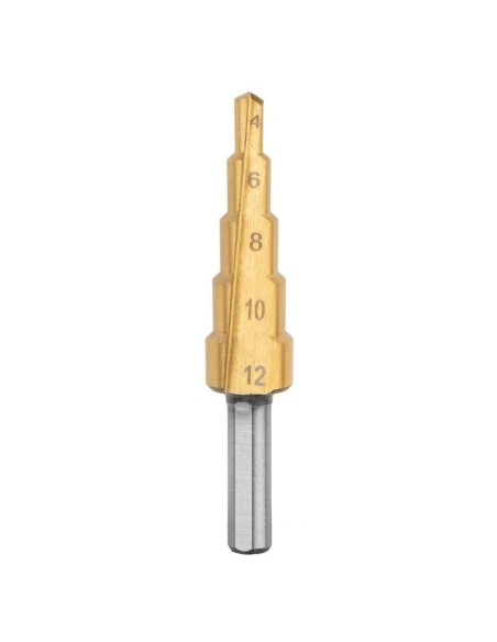 Burghie in trepte, set 7 buc, 4-12.4 mm, Graphite