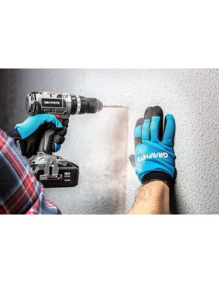 Masina de gaurit, insurubat (bormasina), cu percutie, cu 2 acumulatori 2 Ah, incarcator, 18 V Li-ion, geanta plastic, fara perii