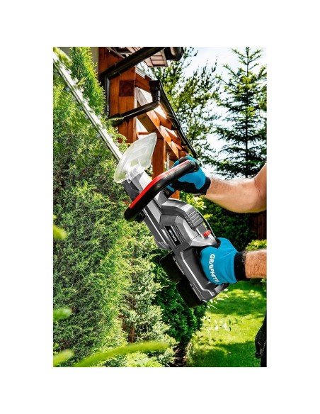 Foarfeca electrica de tuns gard viu, 2x18V Li-ion (acumulatori neinclusi), 52 cm, Graphite Energy 