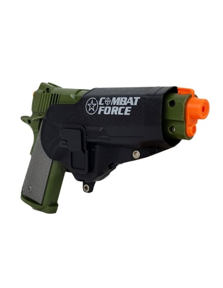 Set de joaca pentru copii, pistol cu toc, binoclu si diverse accesorii de armata, LeanToys, 7865