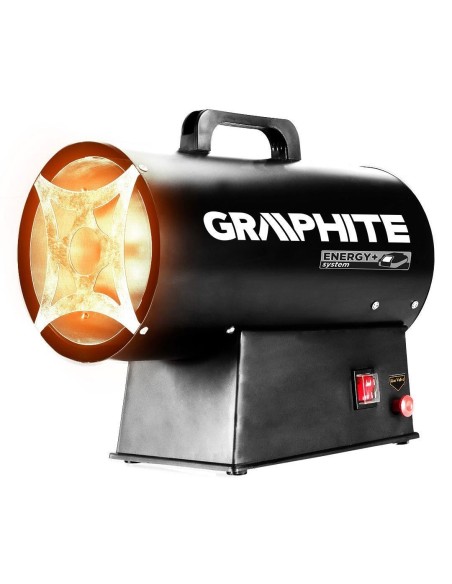 Incalzitor pe gaz, 18V, Li-ion (acumulator neinclus), aprindere piezo, 15 kw, 320 m3/h, Graphite Energy