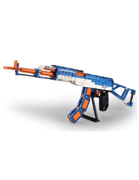 Set constructie mitraliera AK47, pentru copii, 498 piese, LeanToys, 9237