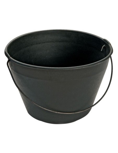 Galeata pentru constructii, maner metalic, neagra, 12 L, Beorol