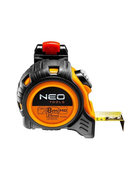Ruleta autostop 8 m x 25 mm, prindere la curea, Neo