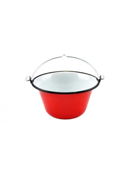Ceaun pentru servire, emailat, 0.8 L, rosu, Perfect Home