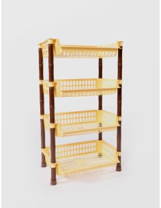 ETAJERA PLASTIC STERK 4 NIVELE  70 X 41X 29 DIVERSE CULORI