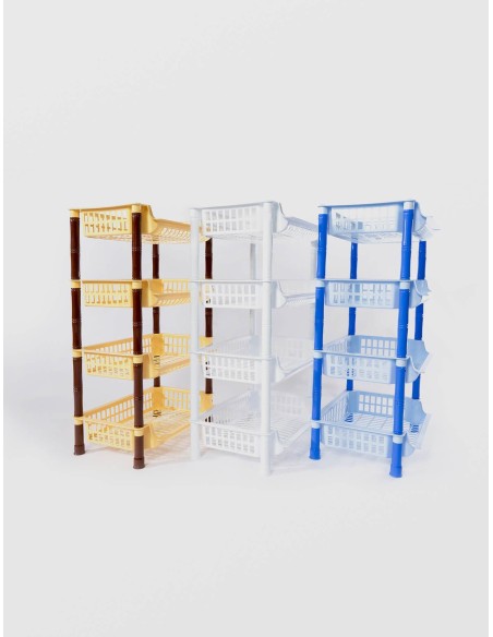 ETAJERA PLASTIC STERK 4 NIVELE  70 X 41X 29 DIVERSE CULORI