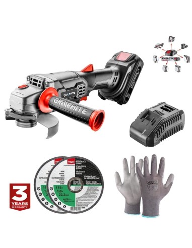 Polizor unghiular, flex, cu acumulator 4 Ah,...