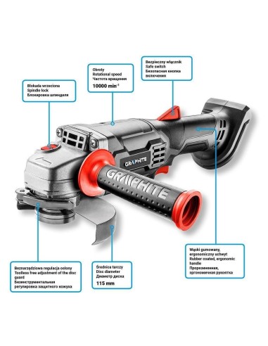 Polizor unghiular, flex, cu acumulator 4 Ah,...