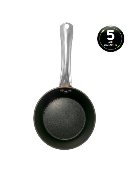 Oala cu maner INOX, 1.2 L, 16 cm, antiaderenta, Copper Line, MAGIC HOME