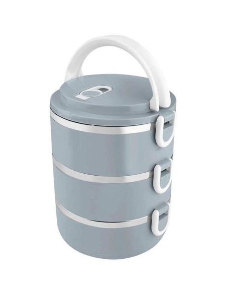 Cutie termoizolanta, sufertas, pentru transport alimente, 3 piese, 1.5 L, albastru, Magic Home