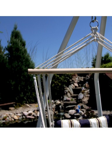 Hamac tip scaun, albastru, max 150 kg, 100x50...