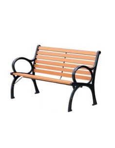 Banca de gradina, lemn, structura metal, 150x59x80 cm,...
