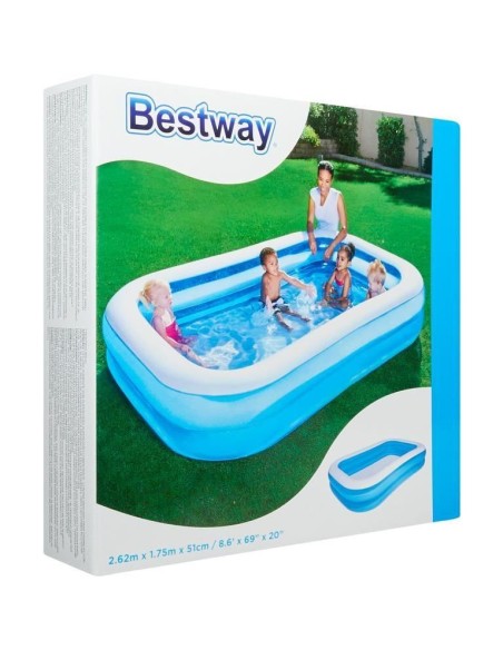 Piscina gonflabila, dreptunghiulara, 269x175x51 cm, Bestway Family