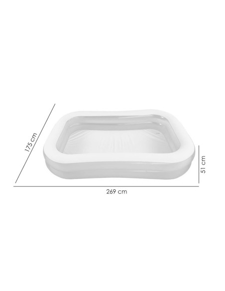 Piscina gonflabila, dreptunghiulara, 269x175x51 cm, Bestway Family