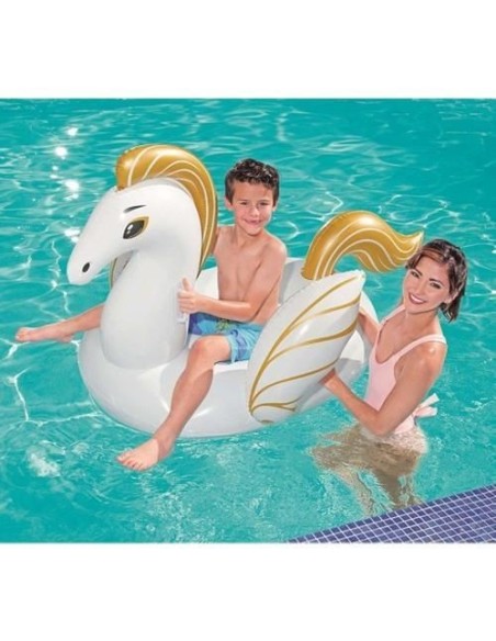 Saltea de apa gonflabila pentru copii, model pegasus, 159x109 cm, Bestway Maxi 