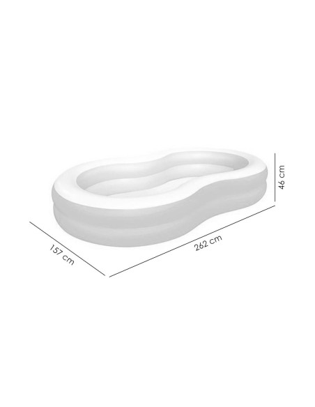 Piscina gonflabila, 262x157x46 cm, Bestway Big Lagoon Family