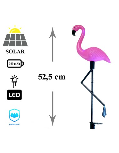Lampa solara pentru gradina, 3 flamingo,...