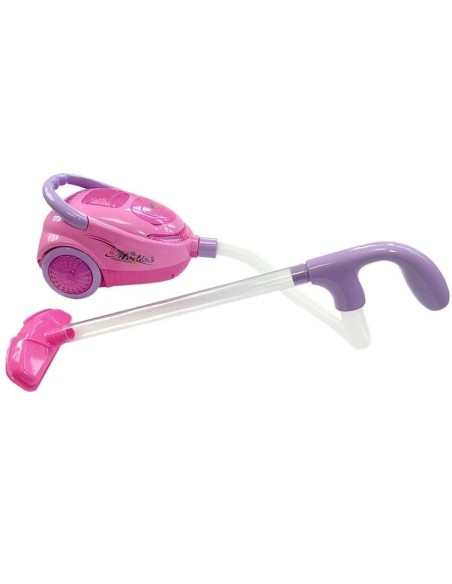 Set carucior de curatenie cu aspirator pentru copii, Cleaning Trolley, cu Accesorii de jucarie, Multicolor, LeanToys, 4827