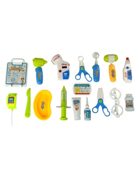 Set trusa doctor, tip carucior pentru copii, cu accesorii de jucarie, multicolor, LeanToys, 5929