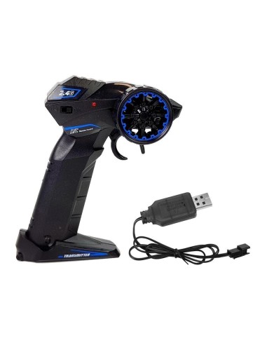 Motocicleta galbena RC sport, cu telecomanda...