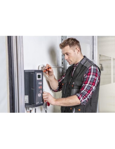 Camasa de lucru bumbac, rosu-gri-alb, marimea...