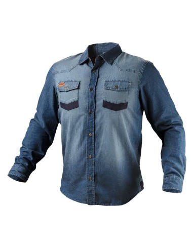 Camasa pentru lucru, de blugi, model Denim,...