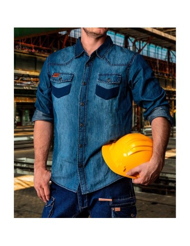 Camasa pentru lucru, de blugi, model Denim,...