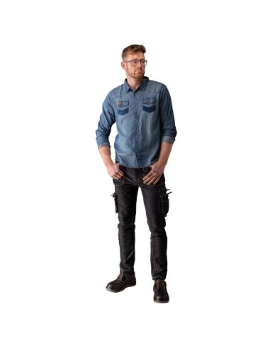 Camasa pentru lucru, de blugi, model Denim,...