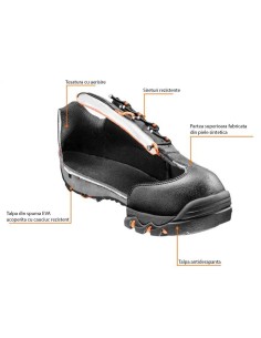 Pantofi de lucru fara elemente metalice, SRA, marimea 43,... 2
