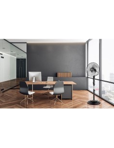 Ventilator cu picior, 80 W, telecomanda, 3 viteze, 45 cm,... 2