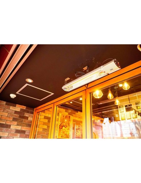 Incalzitor terasa, infrarosu, 2000 W, interior/exterior, IP65, telecomanda, 2 trepte de putere, NEO