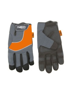 Manusi piele sintetica, insertie pvc, marime XL, NEO