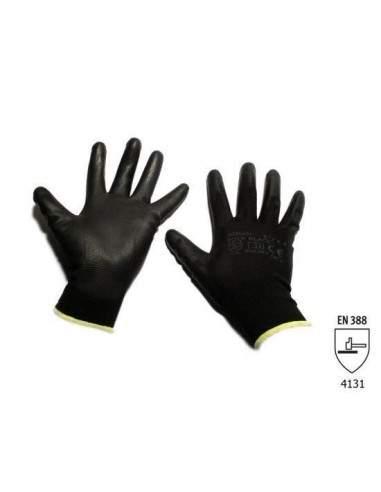 Manusi BUCK negre, nailon/poliuretan, marimea...