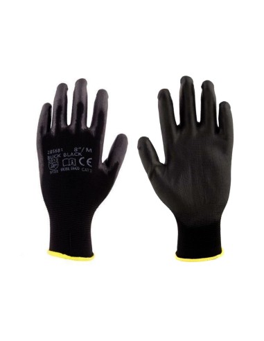 Manusi BUCK negre, nailon/poliuretan, marimea...