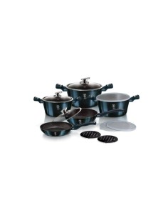 Set oale, cratite si tigai marmorate, 13 piese, din...