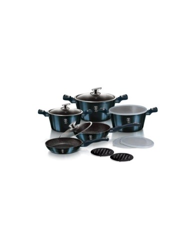 Set oale, cratite si tigai marmorate, 13 piese,...