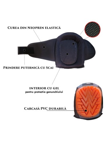 Genunchiere profesionale cu gel (set 2 buc)...