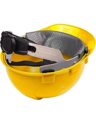 Casca de protectie HDPE, galben, reglaj in 4...