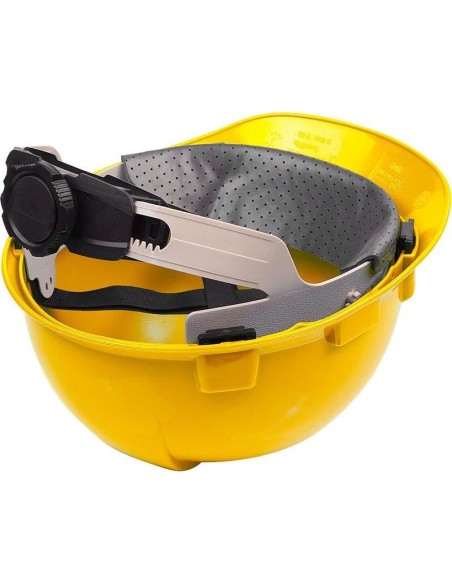 Casca de protectie HDPE, galben, reglaj in 4 puncte, Richmann Exclusive