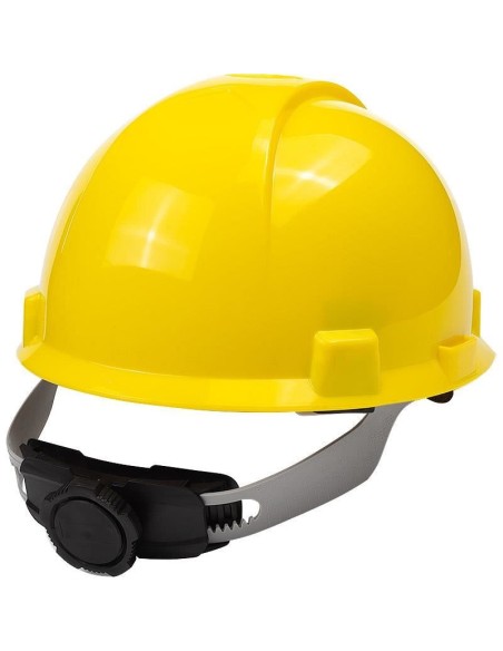 Casca de protectie HDPE, galben, reglaj in 4 puncte, Richmann Exclusive