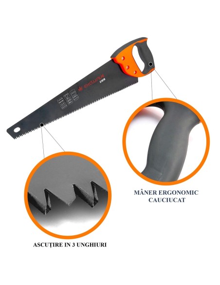 Fierastrau coada vulpe teflonat 500mm - RICHMANN EXCLUSIVE