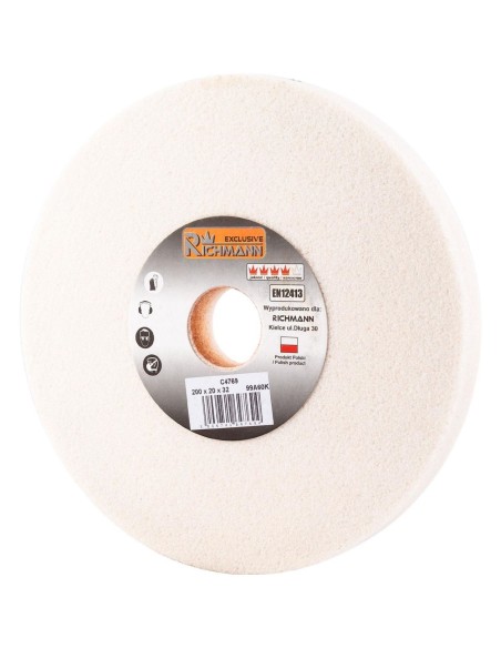 Piatra polizor de banc, electrocorund alb, granulatie 60K, 200x20x32 mm, Richmann Exclusive