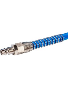 Furtun aer/presiune, spiralat, PU, albastru, 8x5 mm, 10... 2
