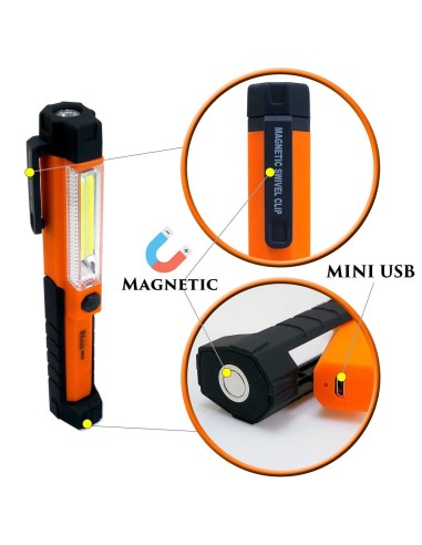 Lanterna MINI de lucru, 145+60 lm LED, lampa...