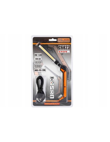 Lampa/lanterna lucru 2 W + 1 W LED, cu magnet,...