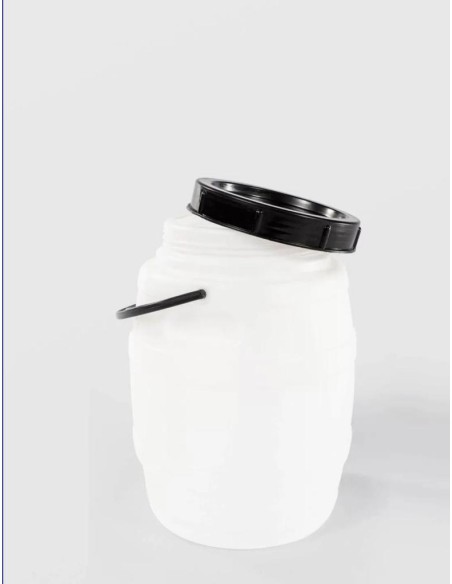 Bidon 12 litri, cu toarta si capac prin infiletare, Sterk, Plastic Albastru sau Alb