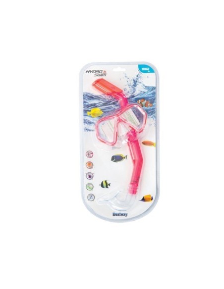 Set snorkeling pentru scufundari, copii, Bestway, 24023 , roz