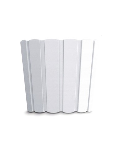 Ghiveci decorativ de flori, rotund, alb, 12 L,...
