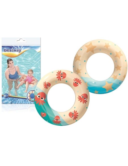 Colac gonflabil pentru inot copii, Bestway 36014, 61 cm, multicolor